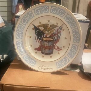 Freedom Decorative Plate with Patriotic Design